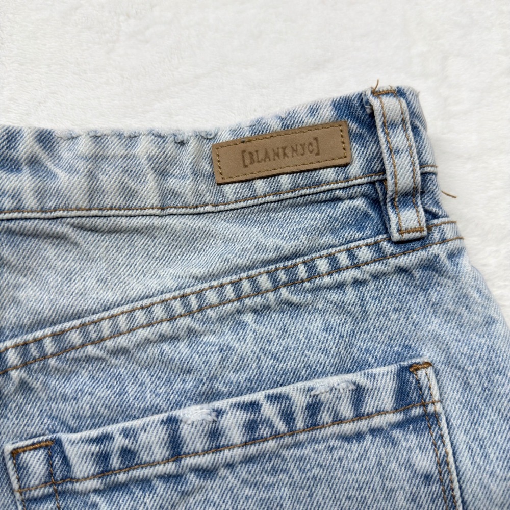 [BLANKNYC] The Reeve Ultra Hi-Rise Denim Shorts Womens 27‎ Light Wash Excellent - Picture 7 of 10